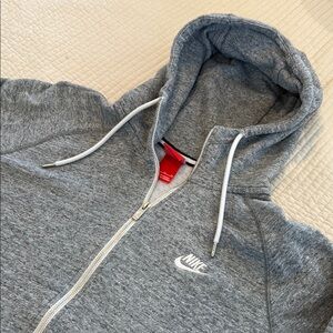 Nike Gray Full-Zip Hoodie